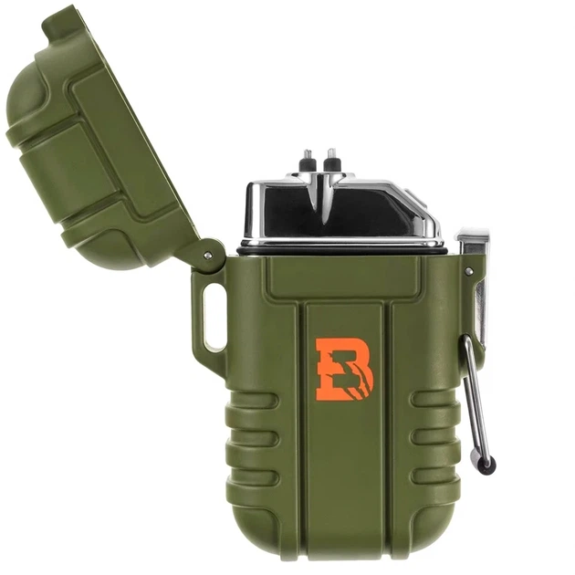 Аккумуляторная плазменная зажигалка 220 мАч USB водонепроницаемая оливковая Badger Outdoor - изображение 2