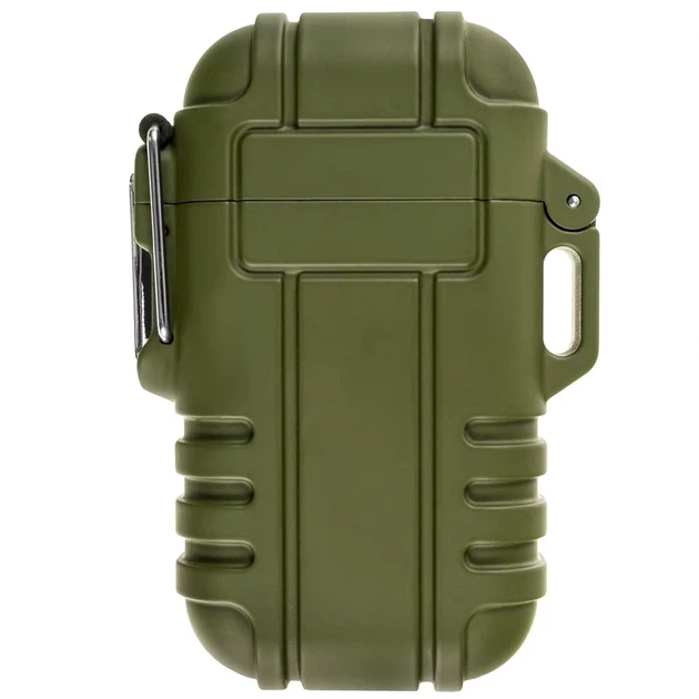 Аккумуляторная плазменная зажигалка 220 мАч USB водонепроницаемая оливковая Badger Outdoor - изображение 5