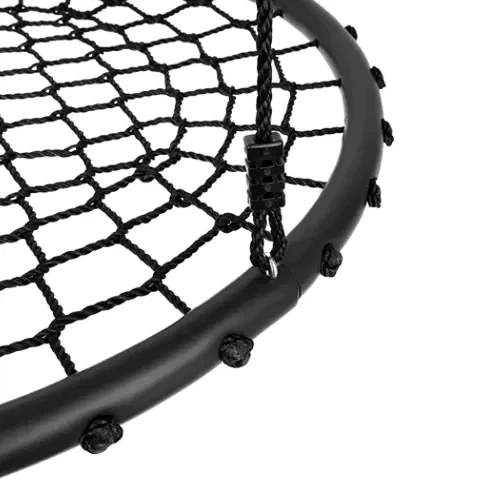 Качели подвесные Гнездо аиста 100 см черные для детей и взрослых максимальная нагрузка 150 кг Malatec - Фото 5 Качели подвесные Гнездо аиста 100 см черные для детей и взрослых максимальная нагрузка 150 кг Malatec - изображение 5