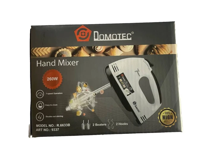 Миксер Domotec R6633B ручной миксер 7 скоростей кухонный электрический миксер 260W 9337 - Фото 8 Миксер Domotec R6633B ручной миксер 7 скоростей кухонный электрический миксер 260W 9337 - изображение 8