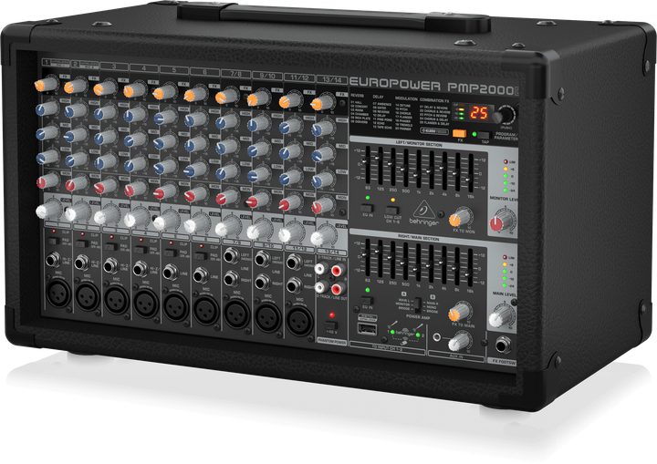 Мікшерний пульт Behringer EUROPOWER PMP2000D (4033653100588) - Фото 2 Мікшерний пульт Behringer EUROPOWER PMP2000D (4033653100588) - зображення 2