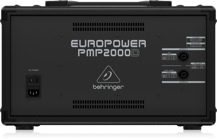 Мікшерний пульт Behringer EUROPOWER PMP2000D (4033653100588) - Фото 4 Мікшерний пульт Behringer EUROPOWER PMP2000D (4033653100588) - зображення 4