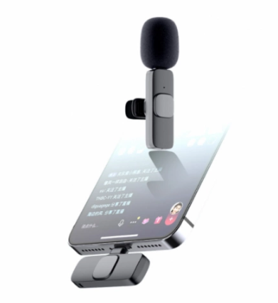 Петличный микрофон K8 Type-C для блогеров, беспроводной, универсальный, черный - изображение 7
