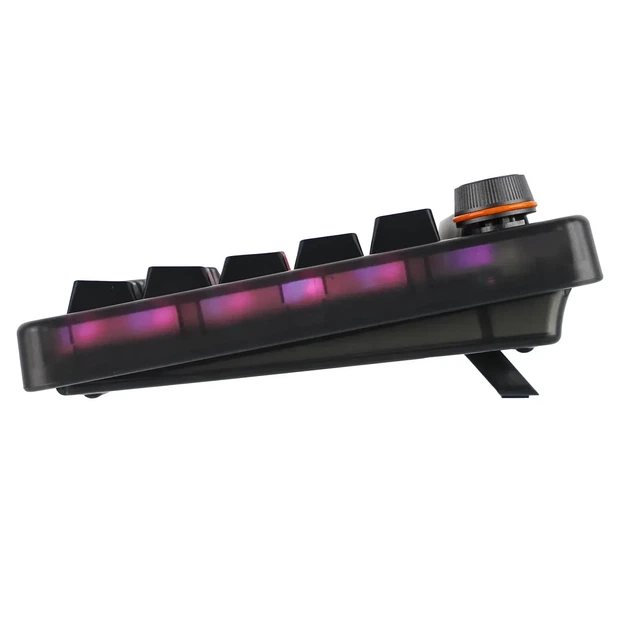 Бездротова механічна клавіатура CIDOO QK75 Black, з ролером, розмір 75%, RGB підсвічування (2.4G/Bluetooth/USB) - Фото 8 Бездротова механічна клавіатура CIDOO QK75 Black, з ролером, розмір 75%, RGB підсвічування (2.4G/Bluetooth/USB) - зображення 8
