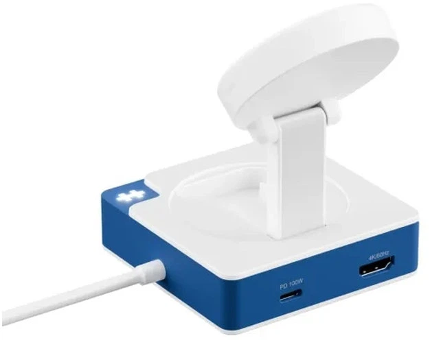 Hub USB Hyper HyperDrive Flex MagCharge USB-C Hub White/Blue (HD8100BUGL) - Zdjęcie 3 Hub USB Hyper HyperDrive Flex MagCharge USB-C Hub White/Blue (HD8100BUGL) - obraz 3