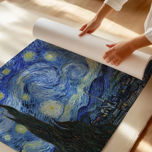 Постер Звёздная ночь, Винсент ван Гог, Vincent van Gogh, Starry Night, A3 30×37 см (id6353) - Фото 3 Постер Звёздная ночь, Винсент ван Гог, Vincent van Gogh, Starry Night, A3 30×37 см (id6353) - изображение 3