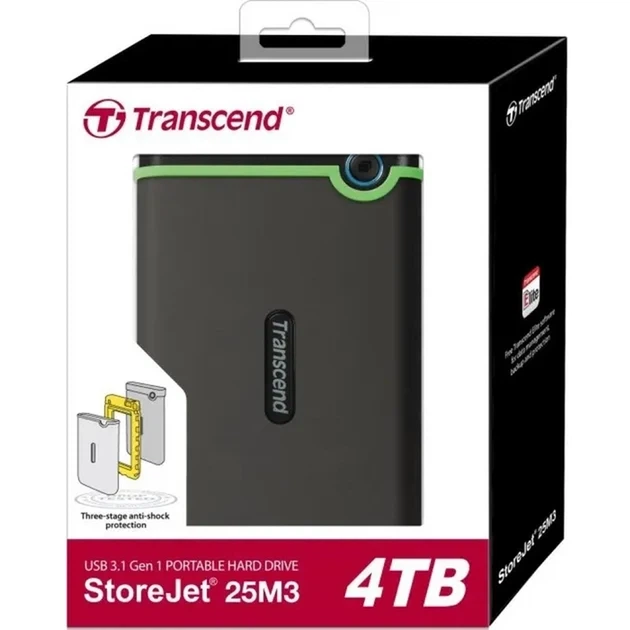 Жорсткий диск Transcend 4TB TS4TSJ25M3S - изображение 3