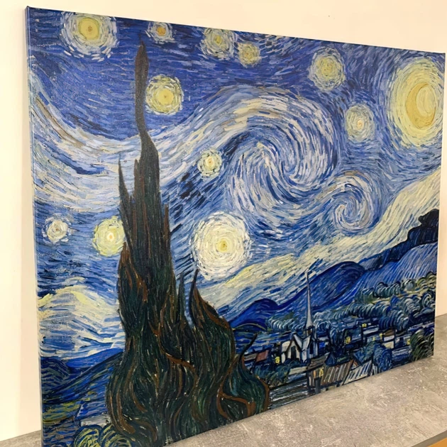 Интерьерная картина Звёздная ночь, Винсент ван Гог, Vincent van Gogh, Starry Night, 85×106 см (id6353) - изображение 4