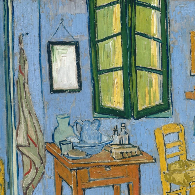 Інтер'єрна картина Спальня в Арлі, Вінсент ван Гог, Vincent van Gogh, The Bedroom, 30×38 см (id6656) - зображення 4