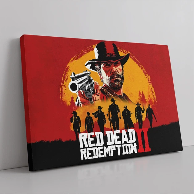 Интерьерная картина Red Dead Redemption 2, RDR 2, декор комнаты геймера, 60×85 см (id2954) - изображение 2