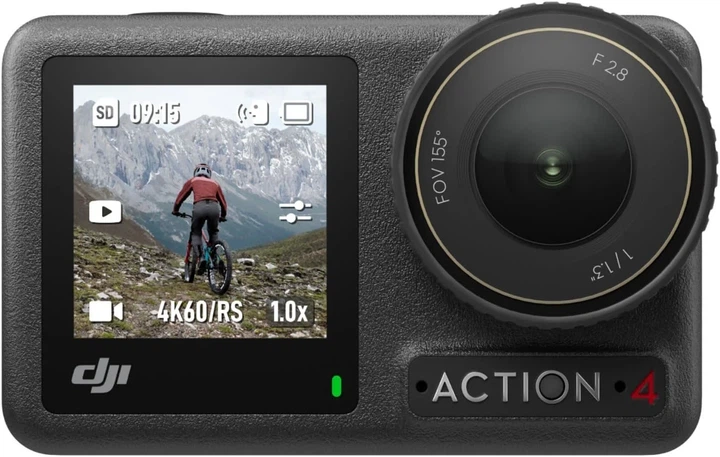 Экшн-камера DJI Osmo Action 4 Standart Combo / 10Мп / 4К / 240fps / Wi-Fi / Bluetooth / Влагозащищенная / Черная (DJIOSMOACT4SCX2OB) k1 - изображение 2
