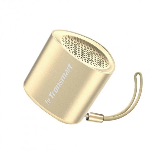 Портативная Bluetooth колонка Tronsmart Nimo Mini Speaker Gold, 5 Вт с TWS, IPX7, металлический корпус - изображение 3