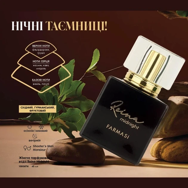 Жіноча парфумована вода Farmasi Reina Midnight 45 мл - зображення 5