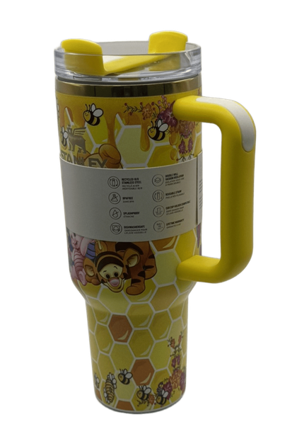 Термос термочашка Stanley Quencher H2.0 Tumbler з нержавіючої сталі 1,18 л Winnie the Pooh Honey Edition KT7001979 - зображення 5