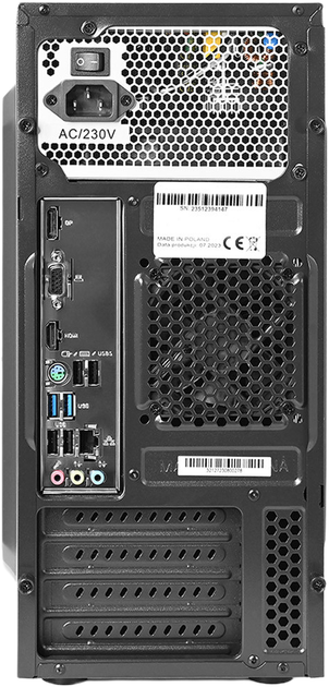 Komputer NTT System Desk Black (ZKO-R7A520-H02P) - obraz 6