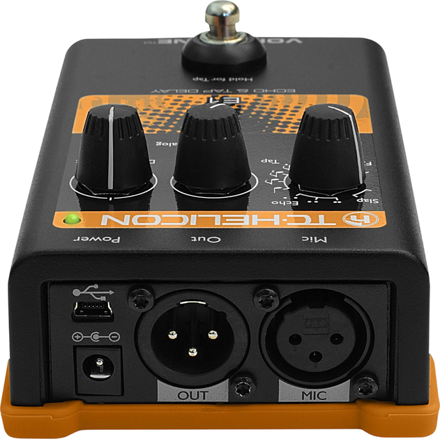 Вокальний процесор TC Helicon VoiceTone E1 Echo/Delay (5706622011985) - зображення 3