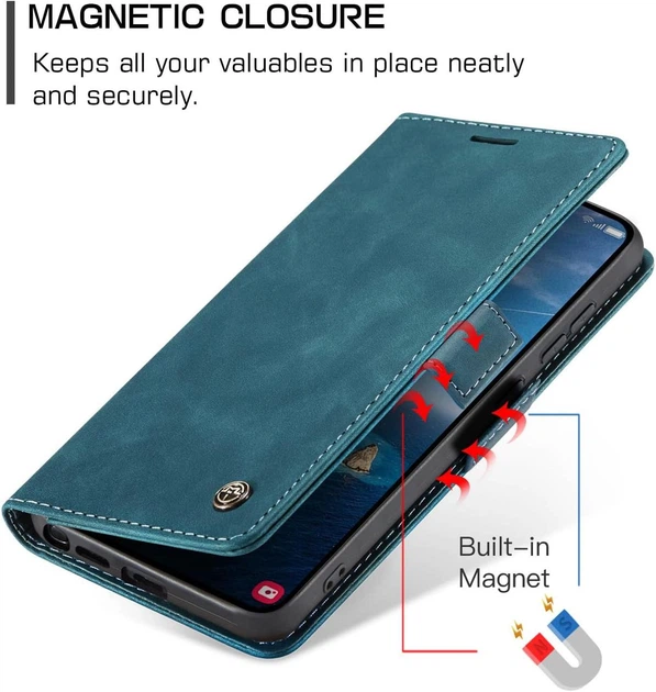 Чохол книжка Caseme з магнітом для Samsung Galaxy S26 Ultra зелений - Фото 3 Чохол книжка Caseme з магнітом для Samsung Galaxy S26 Ultra зелений - зображення 3