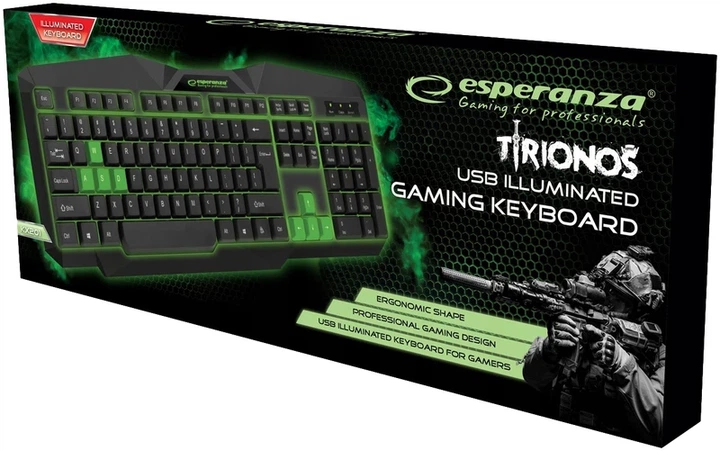 Клавіатура Esperanza EGK201 Green USB (EGK201GUA) - изображение 3