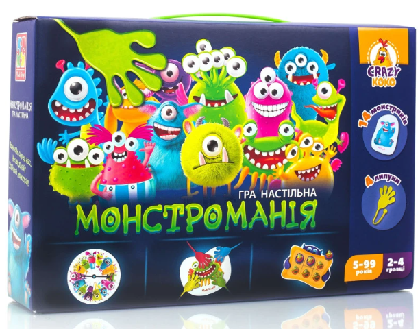 Настольная игра с липунами Монстромания VT8044-23 Vladi Toys для детей и всей семьи 5-99 лет - Фото 1 Настольная игра с липунами Монстромания VT8044-23 Vladi Toys для детей и всей семьи 5-99 лет - изображение 1