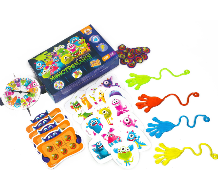 Настольная игра с липунами Монстромания VT8044-23 Vladi Toys для детей и всей семьи 5-99 лет - Фото 2 Настольная игра с липунами Монстромания VT8044-23 Vladi Toys для детей и всей семьи 5-99 лет - изображение 2