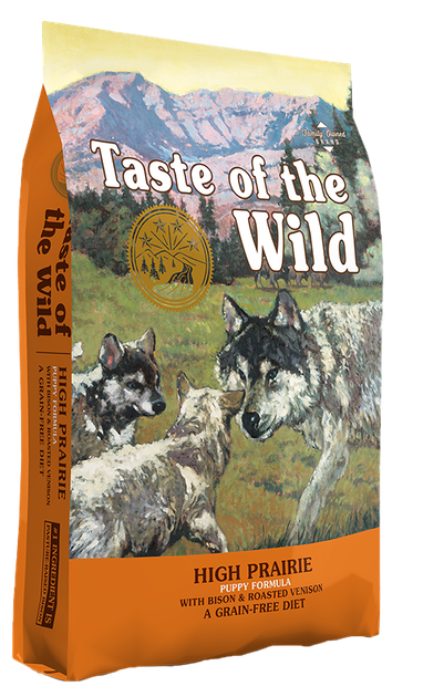 Сухий корм для цуценят усіх порід Taste of the Wild High Prairie Puppy Formula з бізоном та запеченою козулею, 5.6 кг - Фото 1 Сухий корм для цуценят усіх порід Taste of the Wild High Prairie Puppy Formula з бізоном та запеченою козулею, 5.6 кг - зображення 1