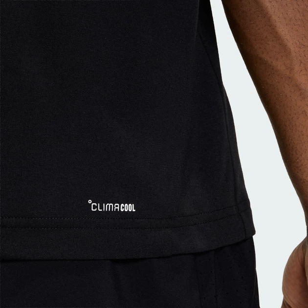 Мужская футболка Workout Essentials FeelReady adidas KA3530 (XS) черный (4068821528499) - Фото 6 Мужская футболка Workout Essentials FeelReady adidas KA3530 (XS) черный (4068821528499) - изображение 6