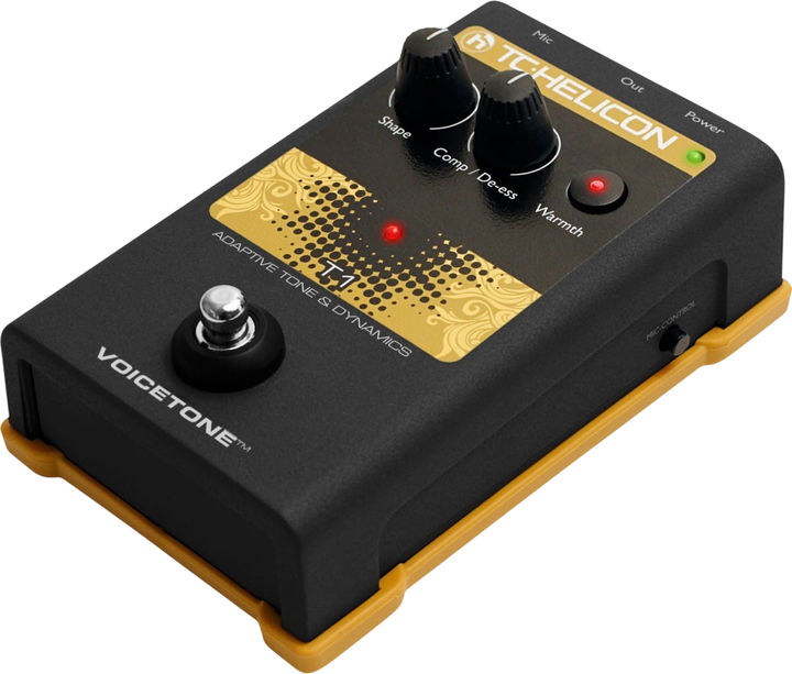 Вокальний процесор TC Helicon VoiceTone T1 Eq/Dynamizer (5706622011916) - Фото 2 Вокальний процесор TC Helicon VoiceTone T1 Eq/Dynamizer (5706622011916) - зображення 2