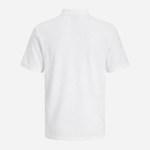Поло длинное мужское Jack & Jones 12268130-White L Белое (5715611262055) - изображение 8