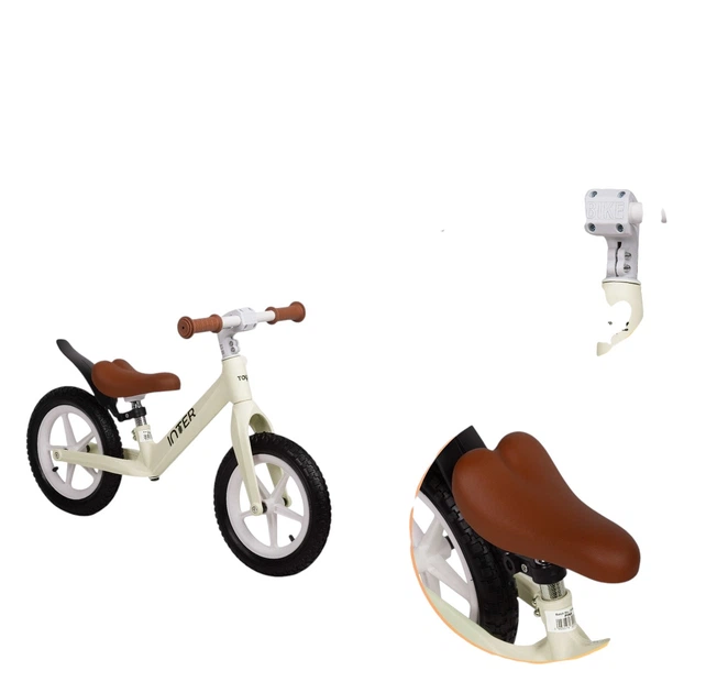 Rowerek biegowy Toyz Inter Kremowy (5903076321749) - Zdjęcie 2 Rowerek biegowy Toyz Inter Kremowy (5903076321749) - obraz 2
