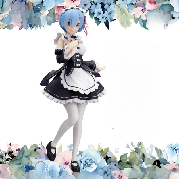 Аниме фигурка BANPRESTO Рем Rem Glitter & Glamours Maid Ver Re Zero Жизнь в альтернативном мире с нуля 24 см - изображение 5