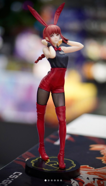 Аниме фигурка FuRyu Бани Макима Makima BiCute Bunnies Red Ver. Человек бензопила 30 см - изображение 5
