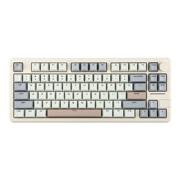 Беспроводная механическая клавиатура Epomaker Galaxy 70 Gray, из алюминиевого корпуса, размер 75% RGB подсветки 2.4G/Bluetooth/USB - изображение 3