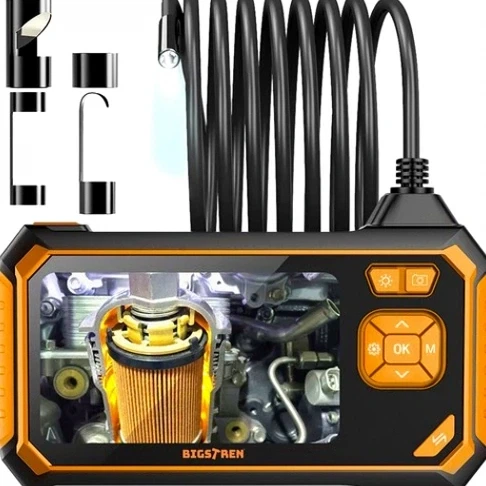 Ендоскопічна камера 5м FULL HD IP67 з екраном 4,3 дюйми 2 Мп 4 насадки Purlov - Фото 2 Ендоскопічна камера 5м FULL HD IP67 з екраном 4,3 дюйми 2 Мп 4 насадки Purlov - зображення 2
