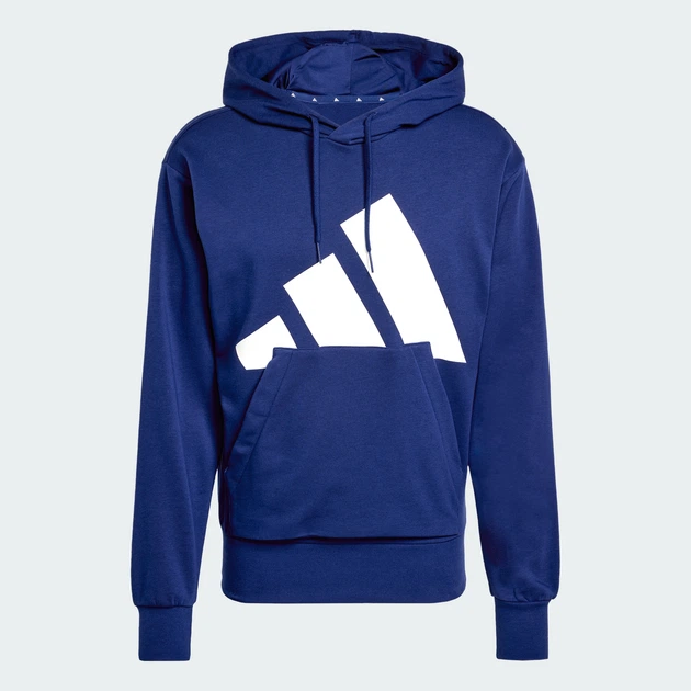 Мужское худи Essentials Big Logo French Terry adidas JE8890 (XS) синий (4067905979028) - изображение 6