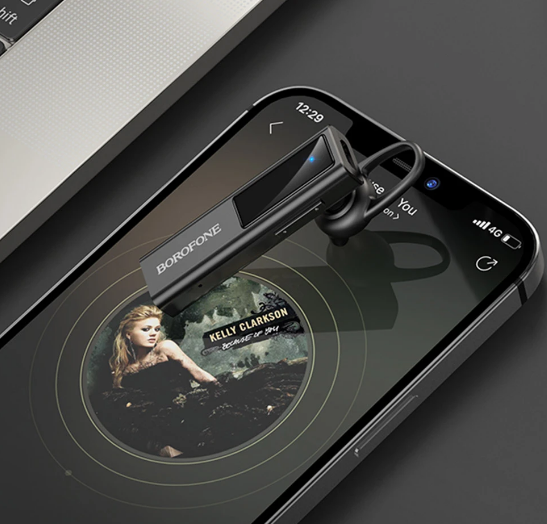 Bluetooth гарнітура BOROFONE BC30 Thinker business black - изображение 4