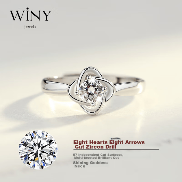 Срібні кільця для пар Winy 999, чоловічі кільця для пропозиції, одинарні кільця для жінок, подарунок на день народження, подарунок 520 для дівчини чи дружини - Фото 2 Срібні кільця для пар Winy 999, чоловічі кільця для пропозиції, одинарні кільця для жінок, подарунок на день народження, подарунок 520 для дівчини чи дружини - зображення 2