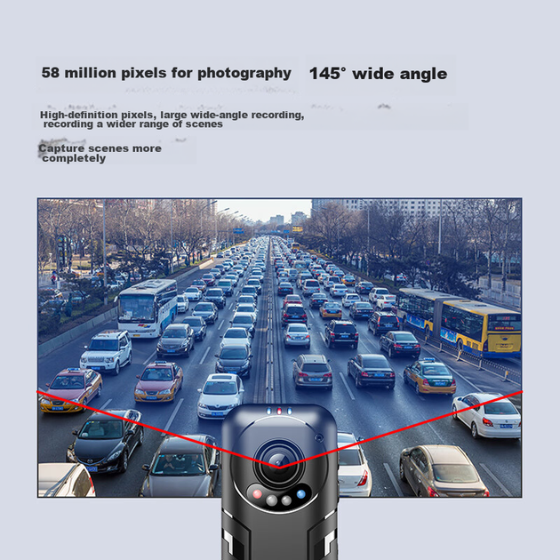 Видеорегистратор Aigo Dashcam, камера высокого разрешения, портативный компактный диктофон для аудио и видео, компактная камера для велоспорта S10, 32 ГБ - изображение 3