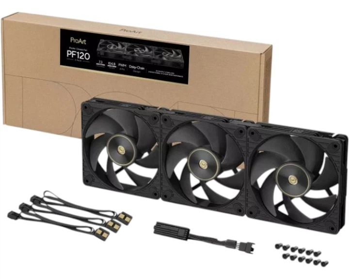 Wentylator Asus ProArt PF120 FAN PWM Czarny 3-Pack (90DA00M0-B09020) - obraz 13