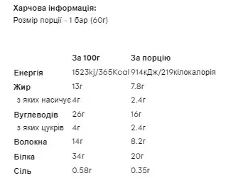Батончики Layered Bar MyProtein, ванільний торт, 12×60 г - зображення 2