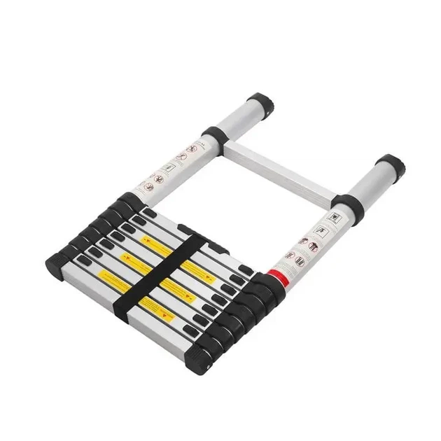 Драбина алюмінієва Kraft&Dele KD4072 8 ступенів 2.6 м 150 кг срібляста - зображення 6