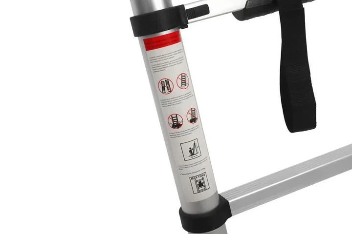 Драбина алюмінієва Kraft&Dele KD4072 8 ступенів 2.6 м 150 кг срібляста - зображення 8