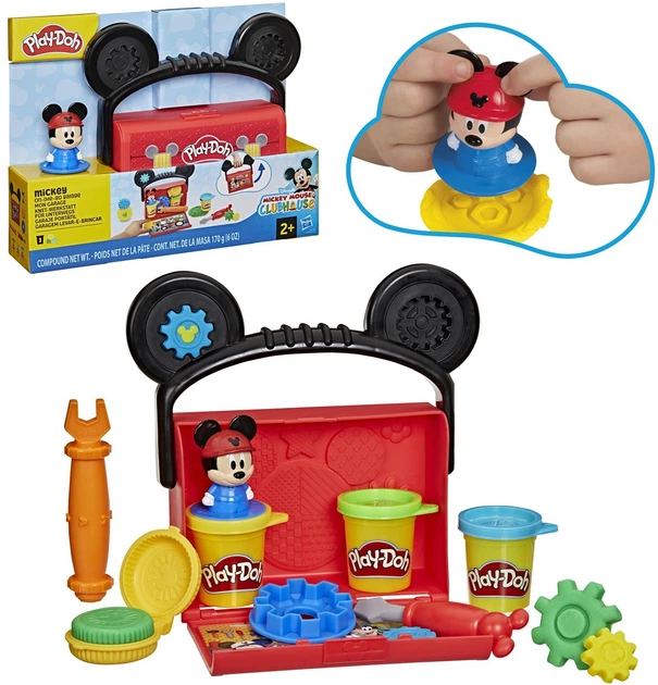 Zestaw ciastoliny Hasbro Play-Doh Disney Jr: Mickey Mouse Clubhouse - On-The-Go Garage Playset (G3109) (5010996354983) - Zdjęcie 2 Zestaw ciastoliny Hasbro Play-Doh Disney Jr: Mickey Mouse Clubhouse - On-The-Go Garage Playset (G3109) (5010996354983) - obraz 2
