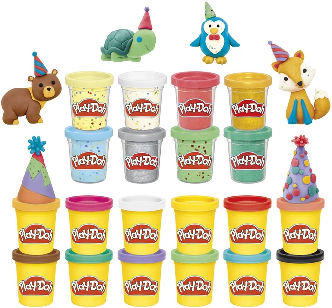 Набір маси для ліплення 20 штук Hasbro Play-Doh: Classic - Create & Celebrate 20 Pack (G2467) (5010996363879) - зображення 2