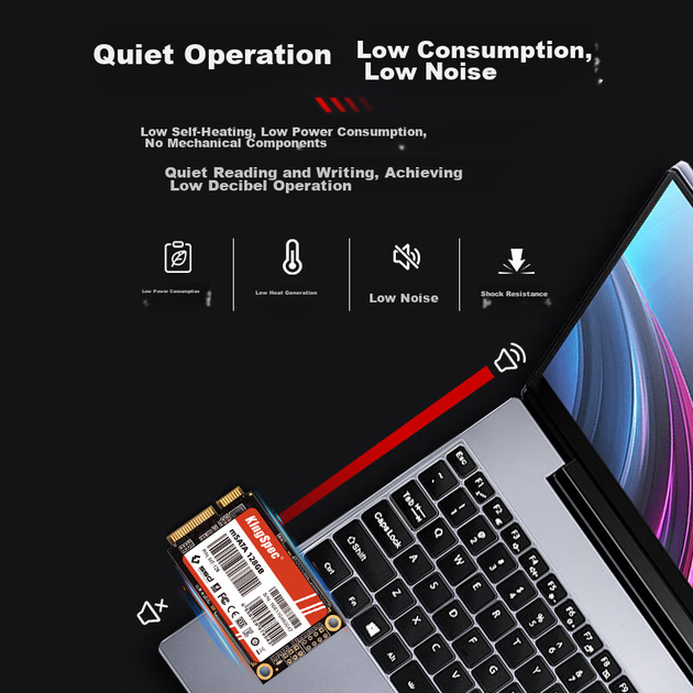 Твердотельный накопитель KingSpec SSD 1 ТБ, интерфейс mSATA, 3D NAND-память, скорость чтения 550 МБ/с, совместим со всеми типами компьютеров и ноутбуков. - изображение 8
