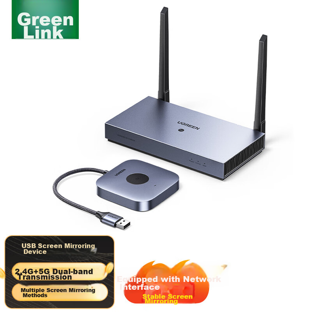 Бездротовий адаптер дублювання екрана UGREEN HDMI, USB/Type-C, до 50 м, 15349 - Фото 4 Бездротовий адаптер дублювання екрана UGREEN HDMI, USB/Type-C, до 50 м, 15349 - зображення 4