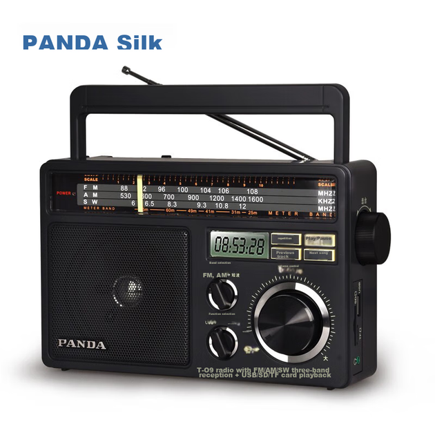 Panda T-09 Традиційний великий настільний динамік усіх діапазонів (USB, SD-карта) для літніх людей, подарунок, картка-вставляється, напівпровідниковий акумулятор, змінний/постійний радіоприймач - Фото 4 Panda T-09 Традиційний великий настільний динамік усіх діапазонів (USB, SD-карта) для літніх людей, подарунок, картка-вставляється, напівпровідниковий акумулятор, змінний/постійний радіоприймач - зображення 4