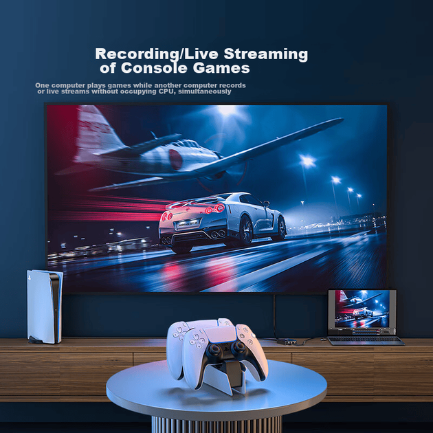 Карта видеозахвата SAMZHE HDMI, устройство захвата видео 4K высокой четкости с петлевым выходом через USB, совместима с камерами Canon, Nikon, Sony, Nintendo Switch/PS/NS, смартфонами и планшетами для игр, прямых трансляций и записи. - изображение 8
