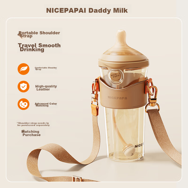 Бутылочка Nicepapa PPSU Natural Feel с откидной крышкой 240 мл L (антиколиковая) - изображение 5