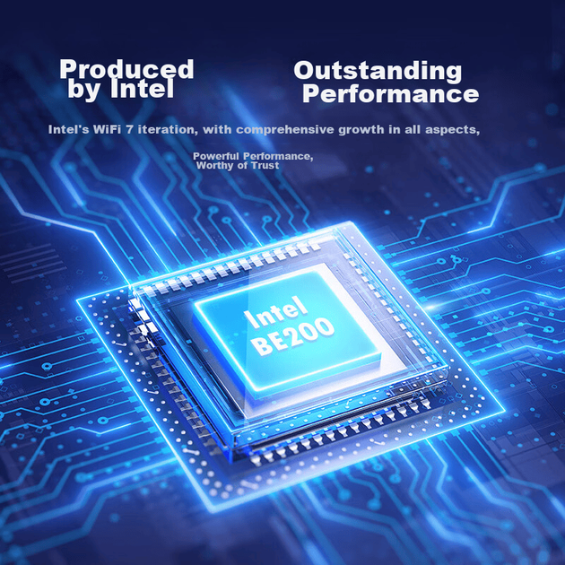 Беспроводной сетевой адаптер COMFAST CF-BE200Pro WiFi7 BE8800, внутренний интерфейс PCIe для настольного компьютера, беспроводной двухдиапазонный гигабитный приемник Wi-Fi Bluetooth 5.4 5G. - изображение 6