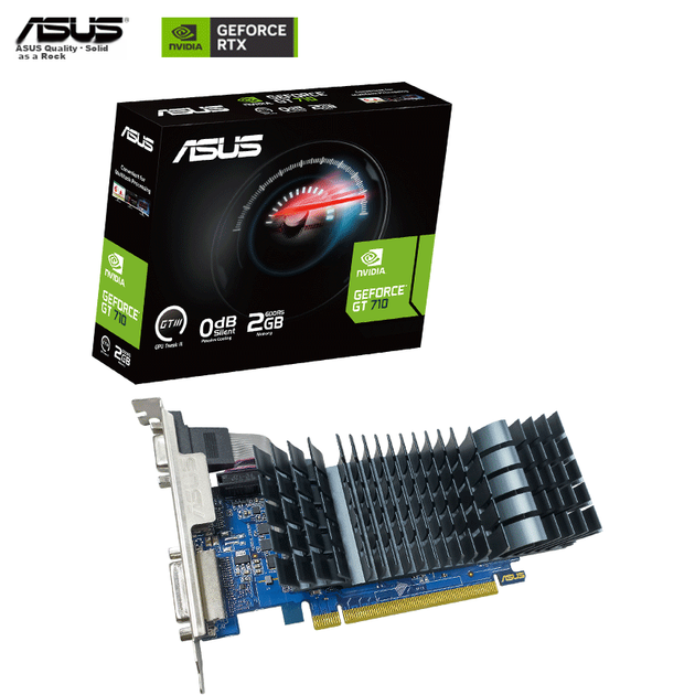 Видеокарта ASUS GeForce GT 710-SL для офиса, низкопрофильный дизайн, для домашнего кинотеатра. - изображение 4